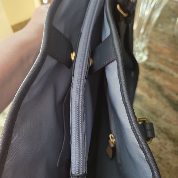 Coach Blue Leather Bag - Picture 4 of 10